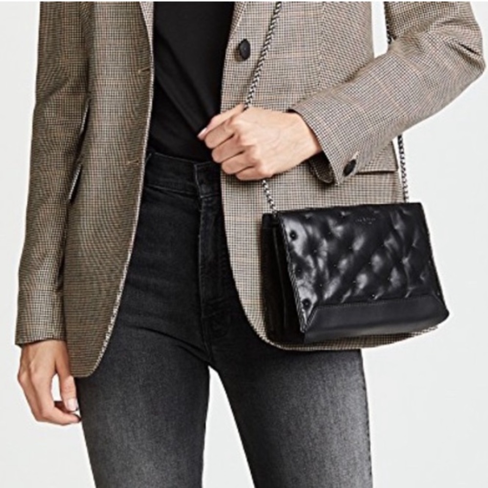 Rag & Bone Mini Compass Bag Black Studs Leather
